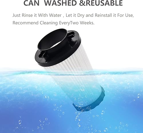 Miniatura 4 de EZ SPARES Replacement for Dirty Devi1 F2 (F-2) Hepa Filter to Fit Dynamite Vacuum F-2 Part #'s 3SFA11500X & 3-F5A115-00X Attachment Kit(4Pcs )