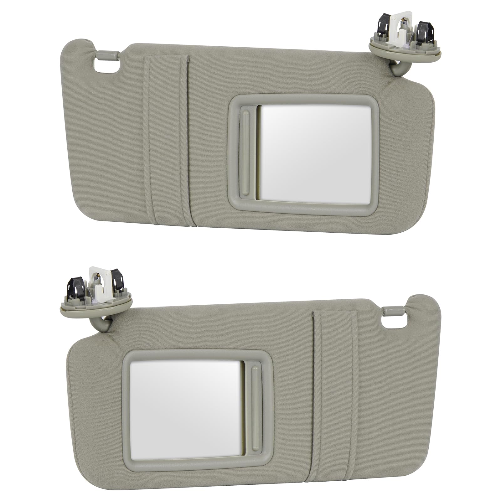 Photo 1 of Youxmoto Sun Visor for Toyota Camry with Sunroof 2007 2008 2009 2010 2011 Left Driver and Right Passenger Side, Grey Sun Visor Replaces# 74320-06800-B0; 74310-06770-B0, with Vanity Mirror