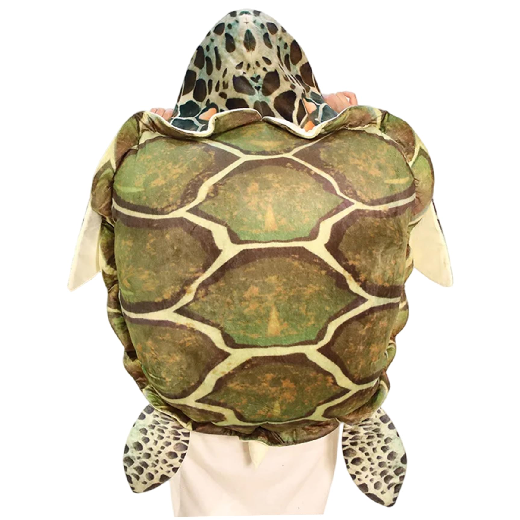 Uanqfegy Giant Wearable Turtle Pillow 60CM, Soft Plush Sea Turtle Costume for Kids Adults Fun Performance Prop