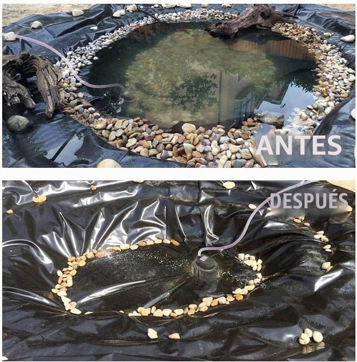Bomba Sumergible para Piscinas 25 Pies Cable Extralargo, Bomba de Agua Residual (negro)