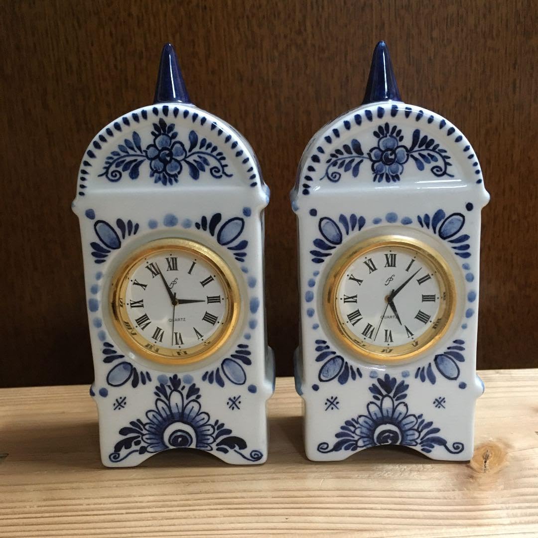 【美品】オランダ デルフト焼き 置き時計 陶器 Amazon.co.jp: オランダ デルフト焼き 置き時計 陶器 : ホーム