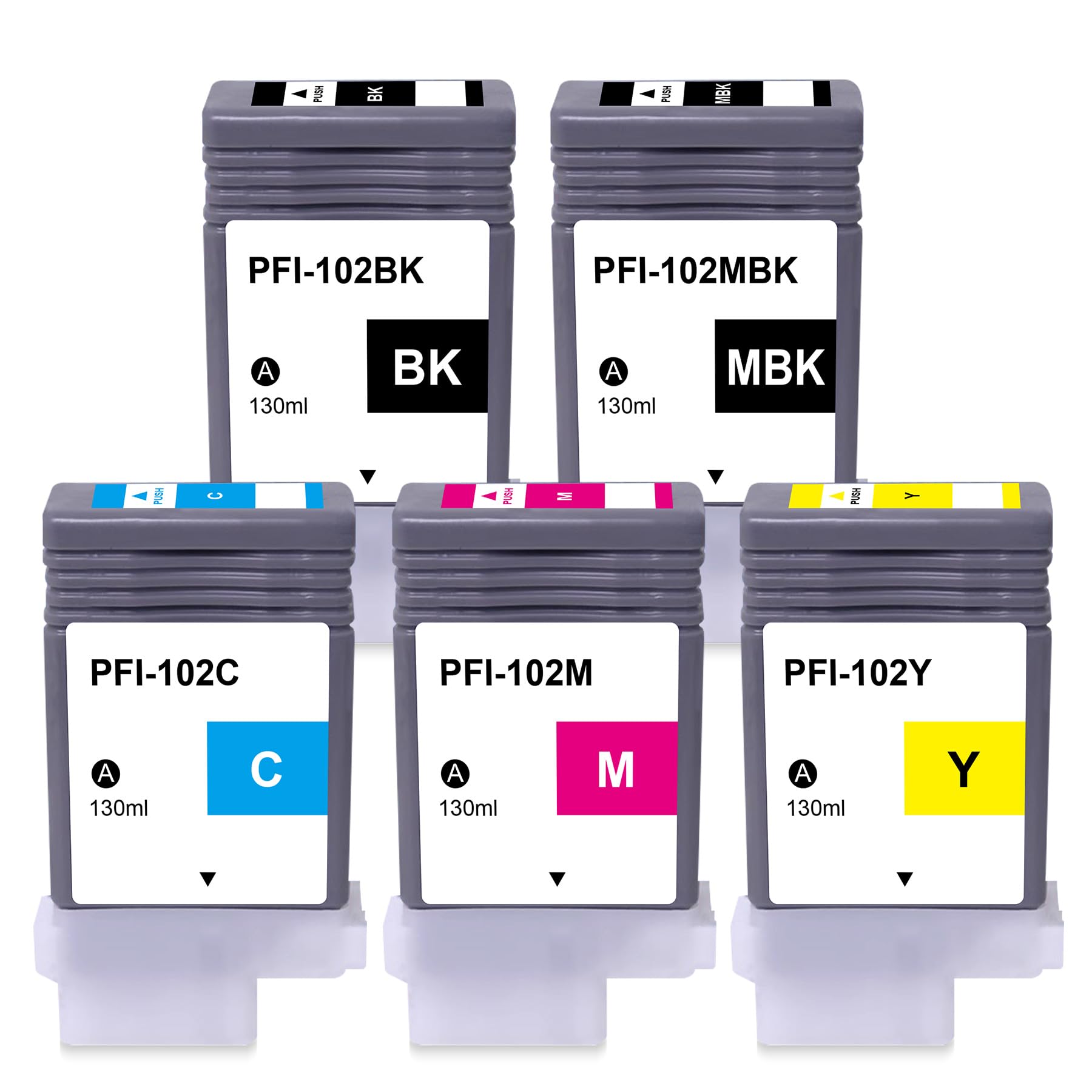 PFI- 102MBK6個 102Y:102M:102C 各1個 おまけ6個付 一纏めで売