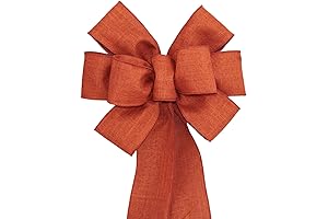 Fall Decor Package: Burnt Orange Rustic Wreath Bow from Package Perfect Bows