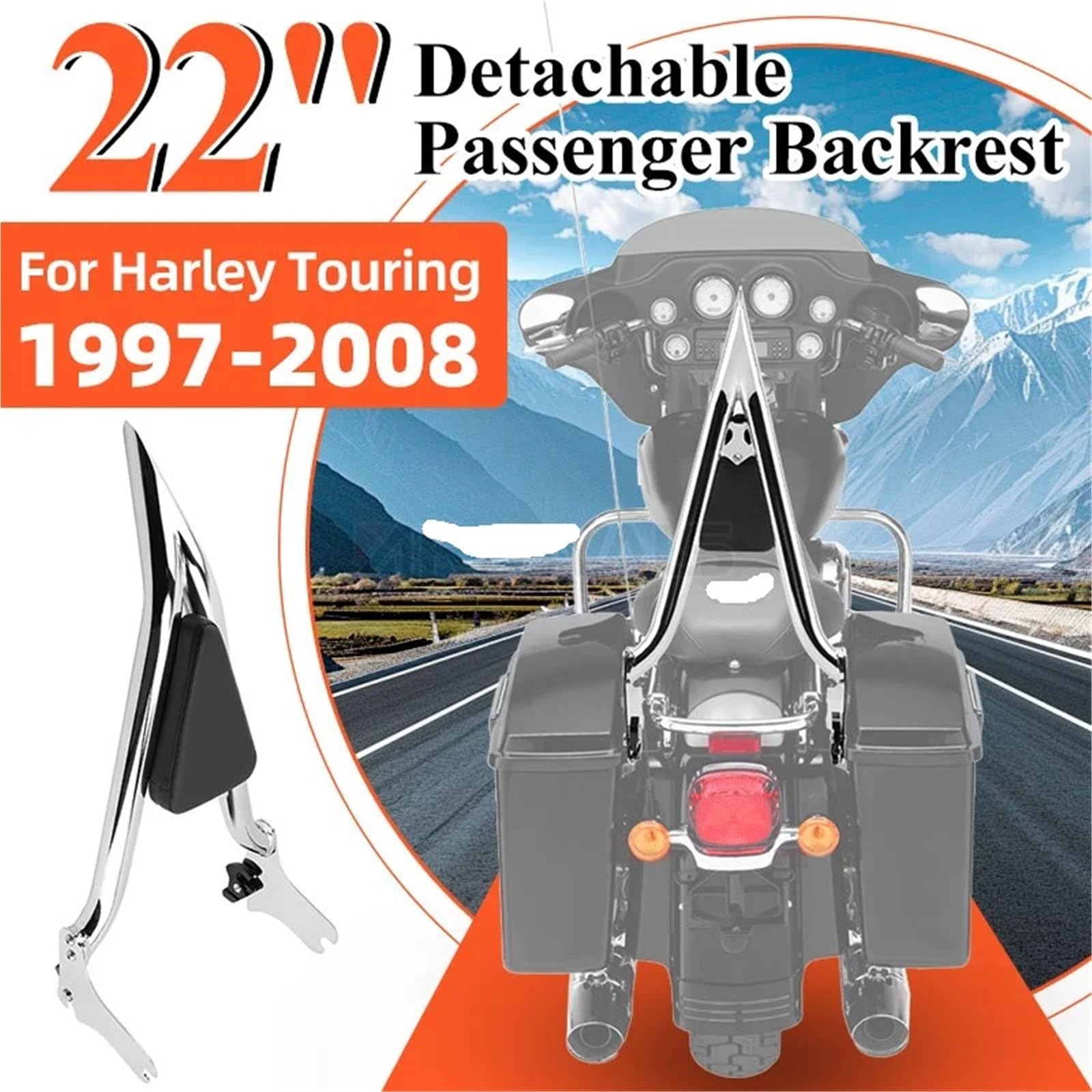 podpórki pod plecy Do Harley Touring Street Glide Road
