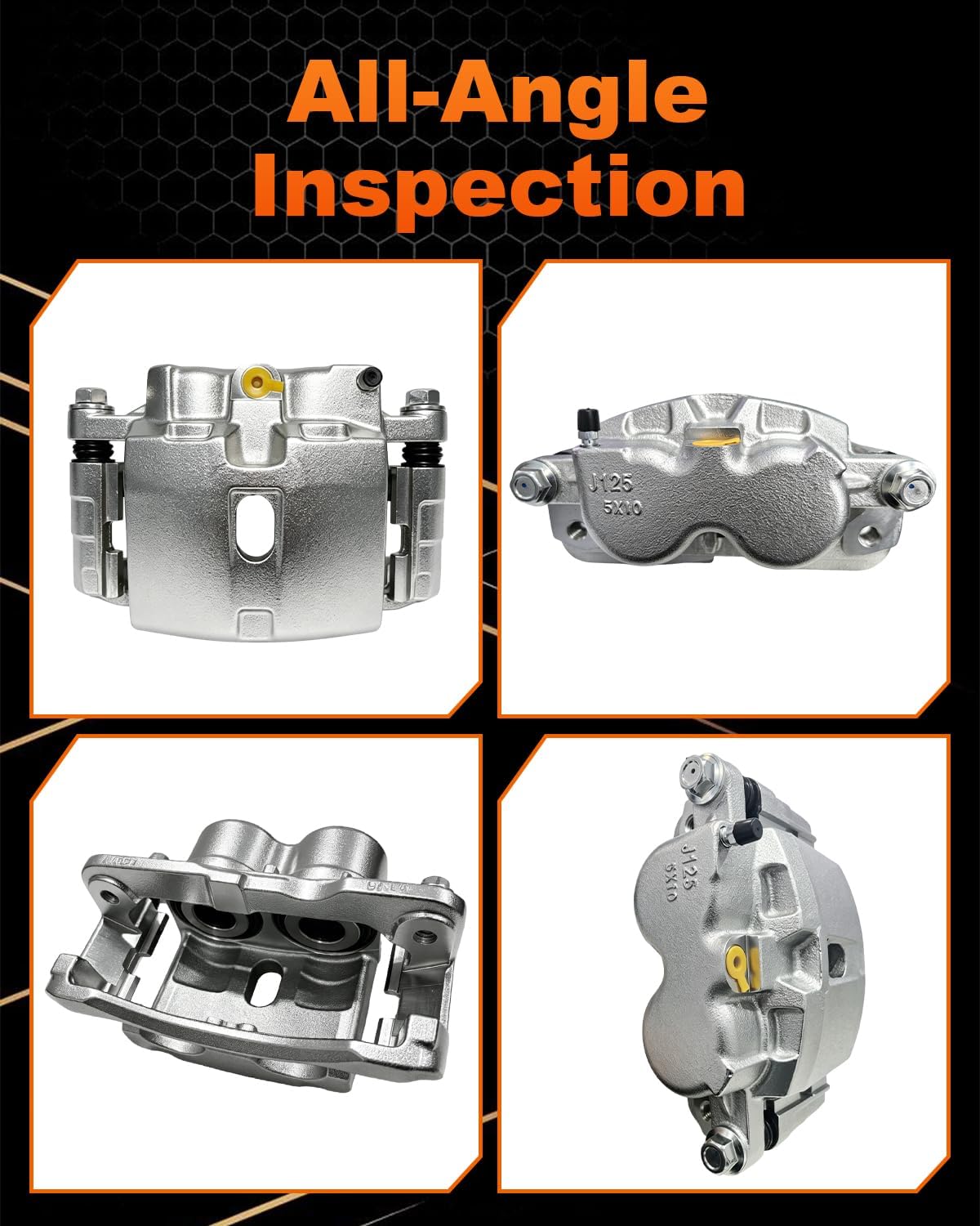 Front Brake Caliper Assembly w/Bracket, 18B4728 Compatible with 99-04 Chevrolet Silverado 1500, GMC Sierra 1500, 00-06 Tahoe Yukon, Passenger Side