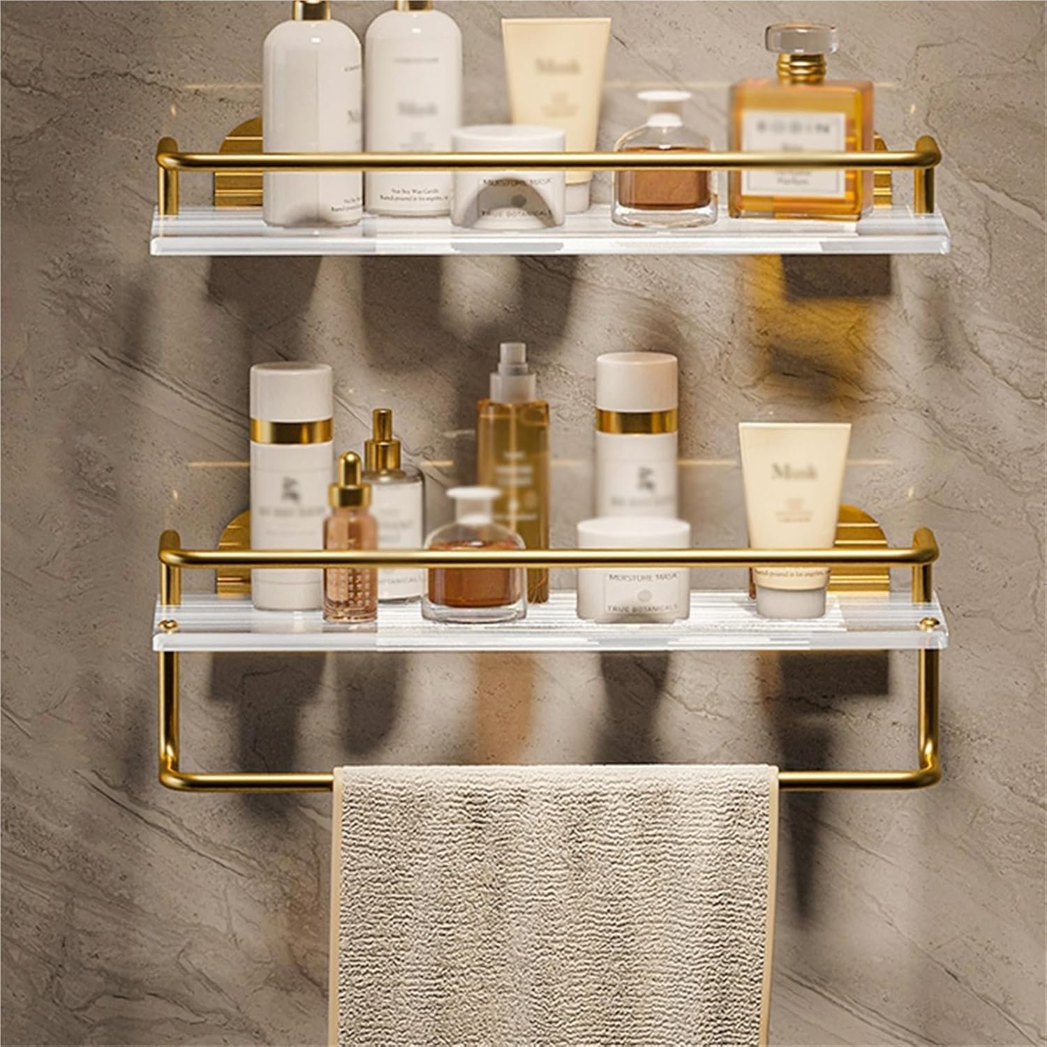 Wall Mounted Bathroom Shelf Wall Shelves for Bathroom/Living Room/Kitchen/Bedroom