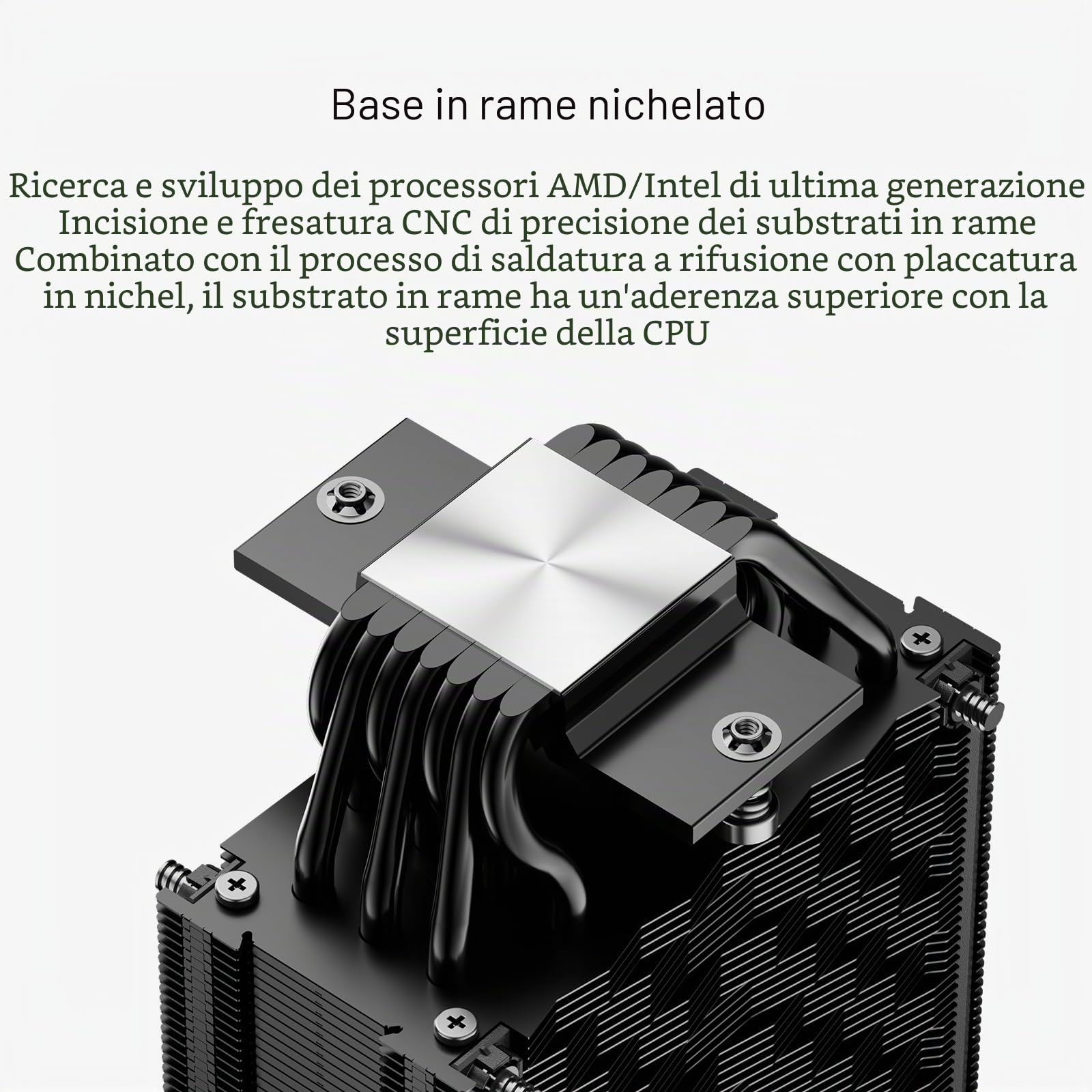 CPS RZ700D BK Dissipatore per CPU ad Aria, Cooler Flagship a Torre Singola con 7 Heatpipe e Ventola F5 S120 PWM, Copertura Superiore Magnetica, Compatibile con Intel LGA 1700/1851/1200 & AMD AM5/AM4