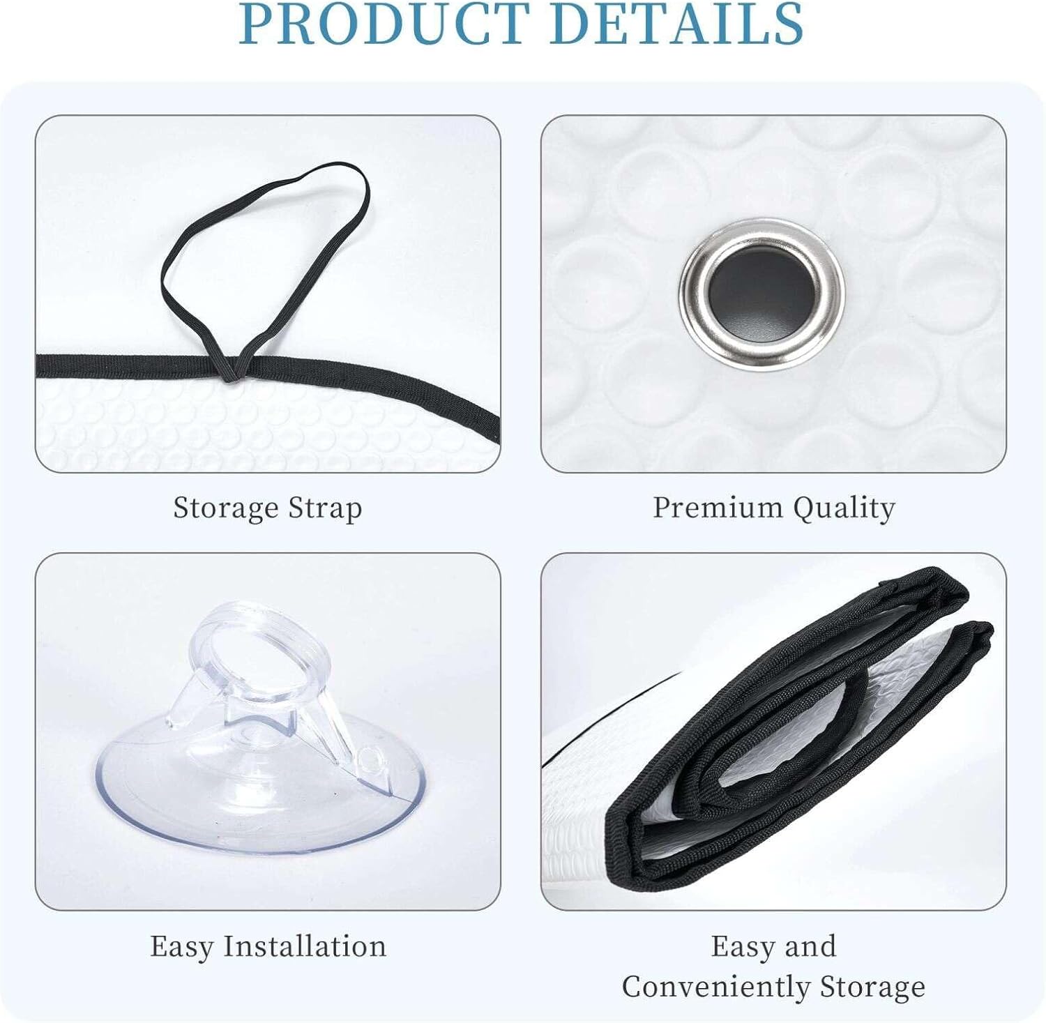 Doolar Windshield Sunshade Foldable Car Sun Shade for Front Windshield 55"" x30 Superhero Spider Eyes(Spider Eyes)