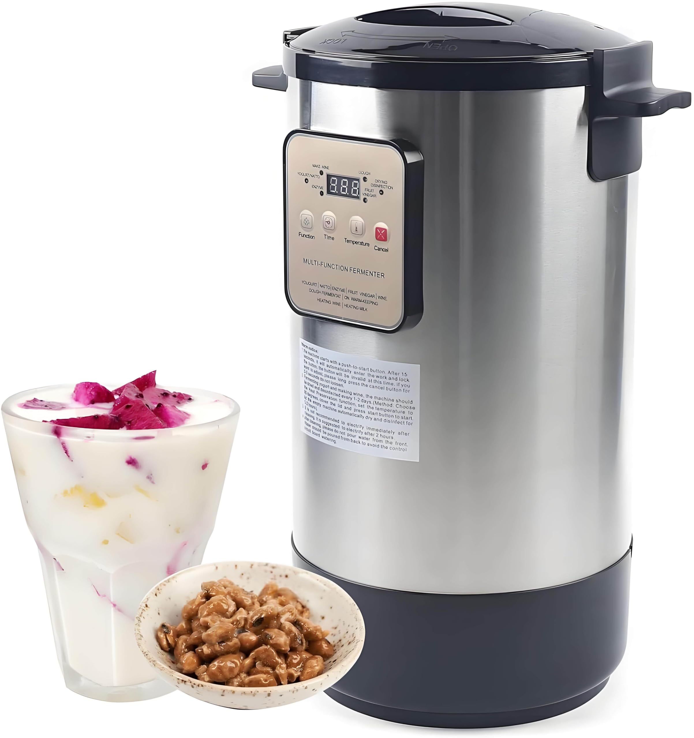 GUTYGIO Yogurt Maker, Electric Yogurt Fermenter, 12L Automatic Commercial Fermentation Machine, Time and Temperature Control, for Garlic, Natto, Pickle, Sweet Rice Wine