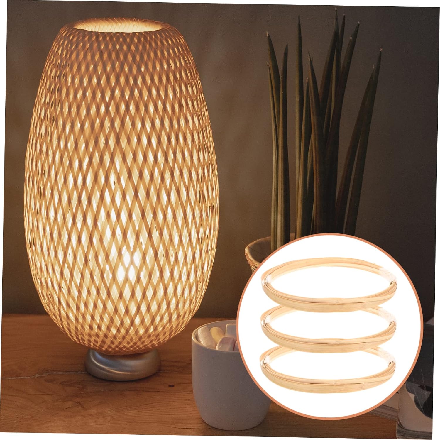 3 Rolls Rattan Skin for DIY Basket Making Crafts