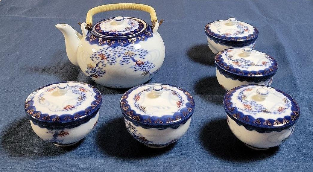 茶道具 茶入 唐津 斑唐津 肩付 鏡山窯 井上東也 仕服 光林 唐津焼 公之