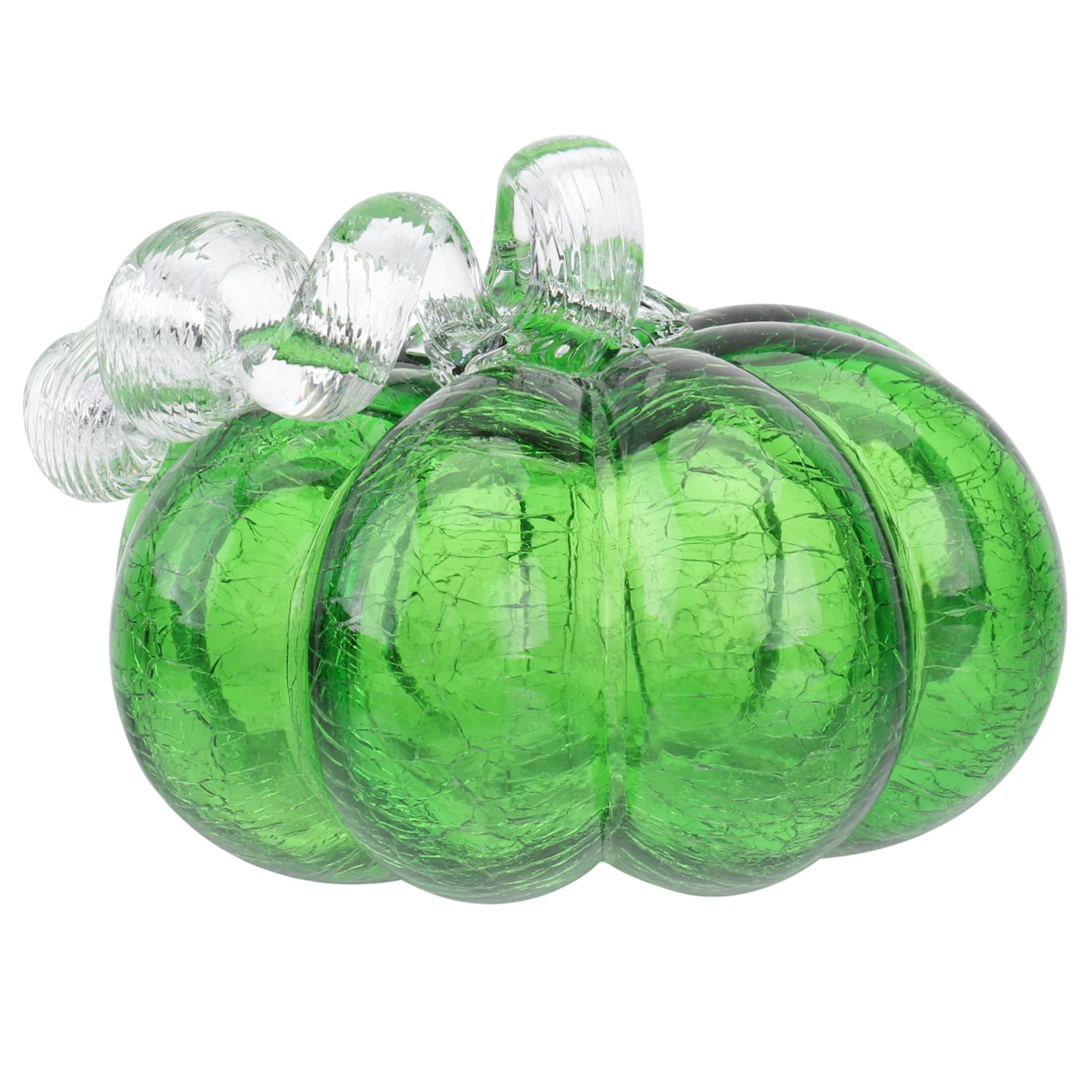 Citrouille en verre coloré figurine déco table automne Halloween