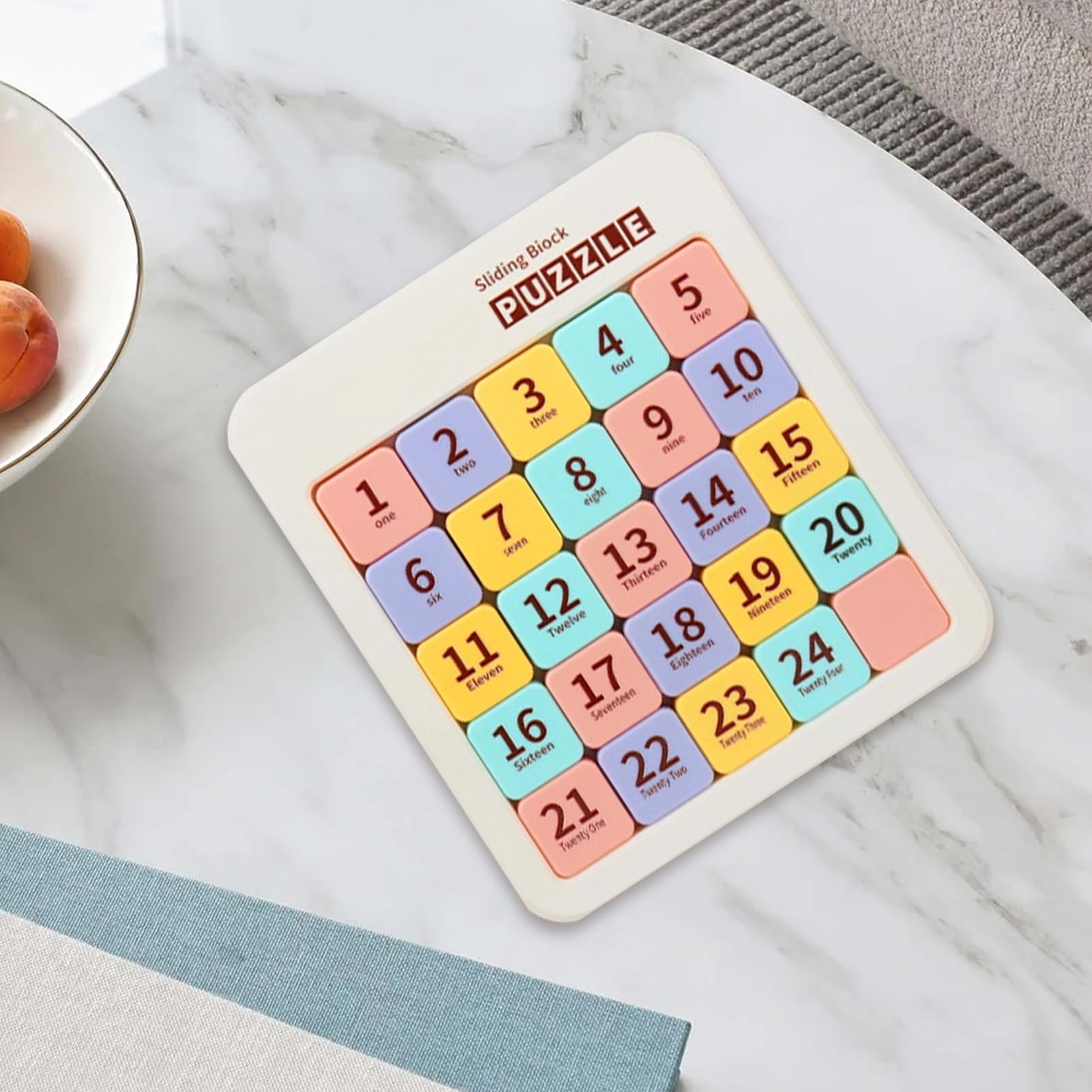 Magnetic Slide Puzzle, Number Brain Teaser Game, 3 Inch Intelligence Blocks Toy with Portable Case, Learning Accessory - Image 3