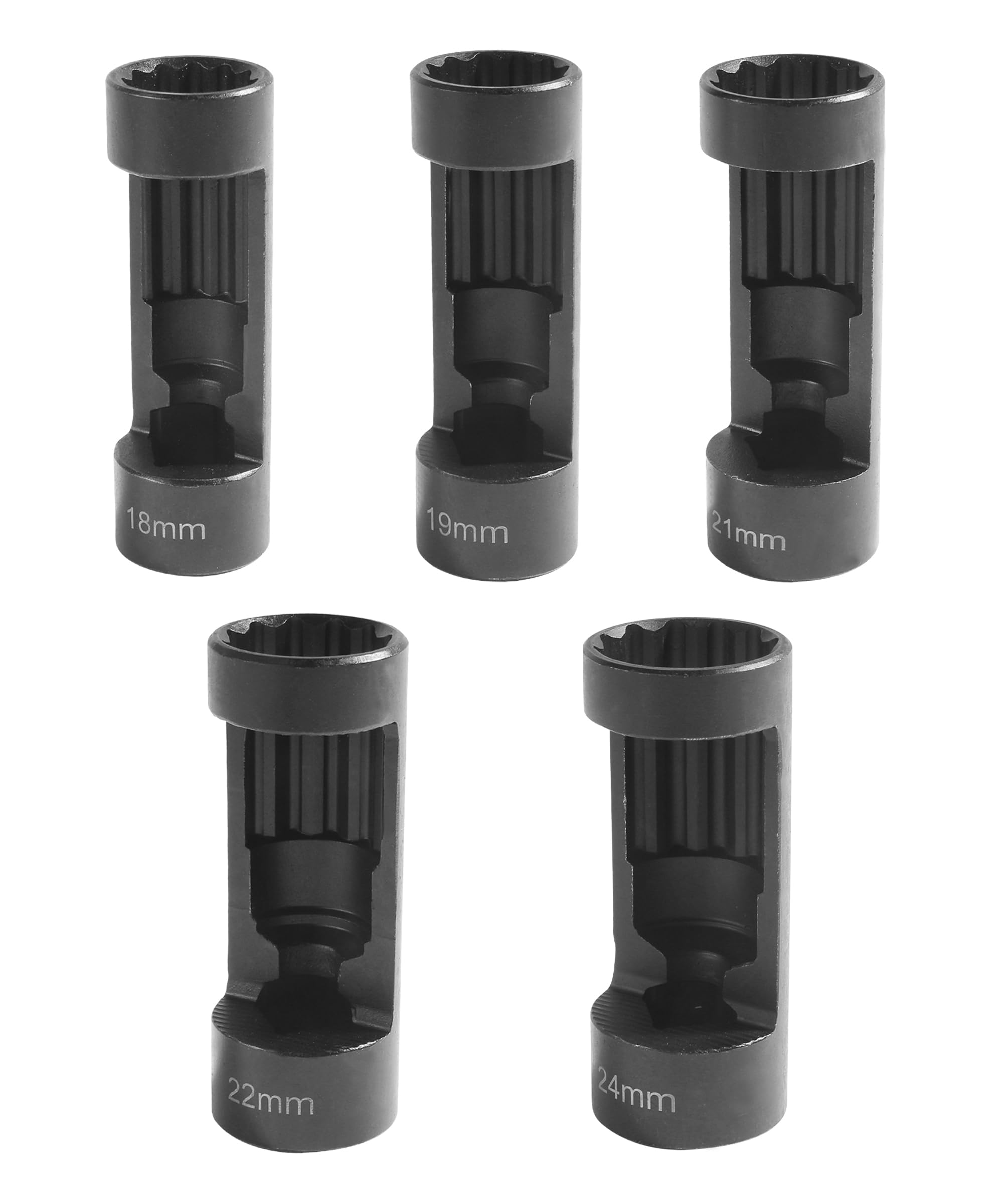 Snapklik.com : SCUARI 5PCS Strut Nut Socket,18MM 19MM 21MM 22MM 24MM ...