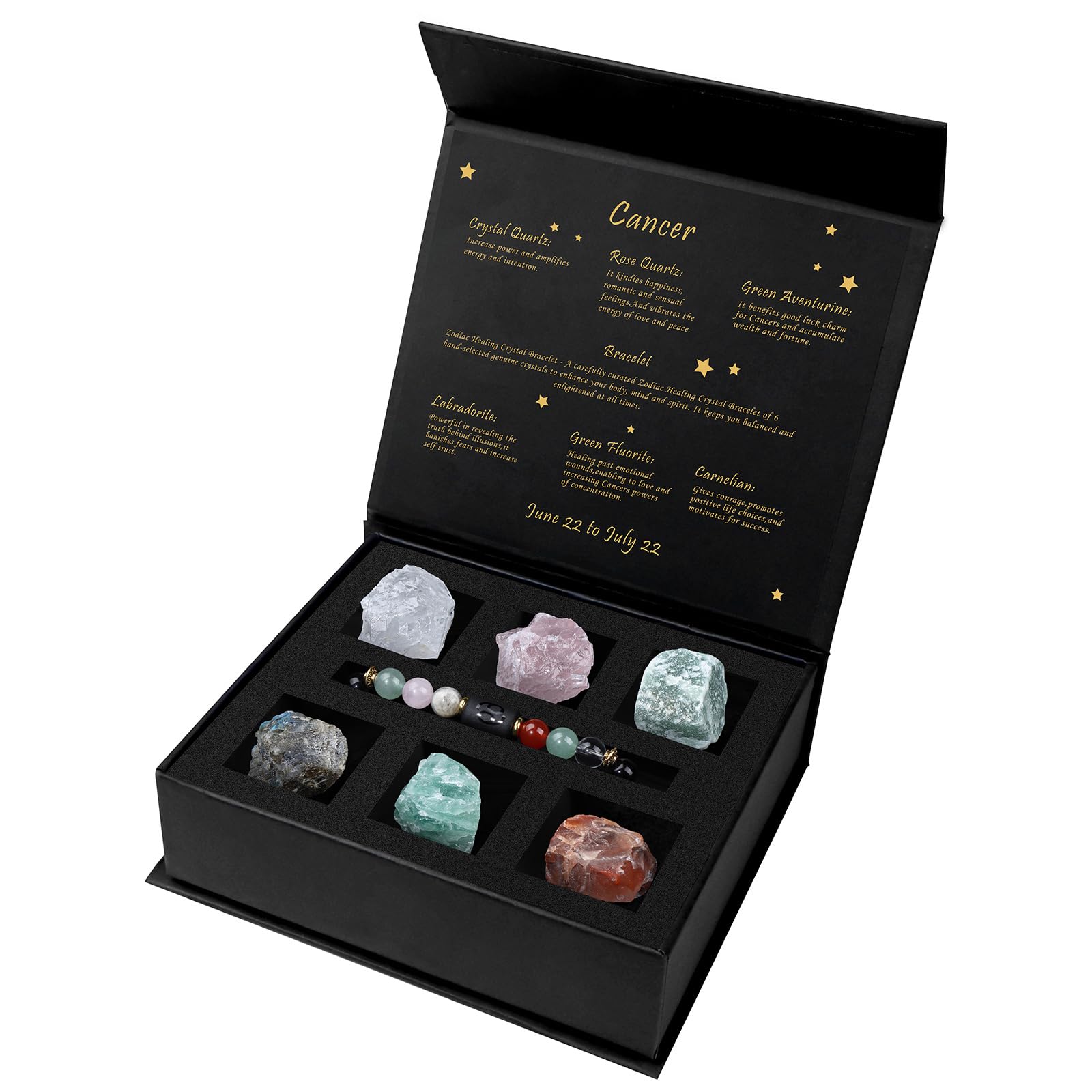 12 Zodiac Signs Crystals and Healing Stones Gifts for Women