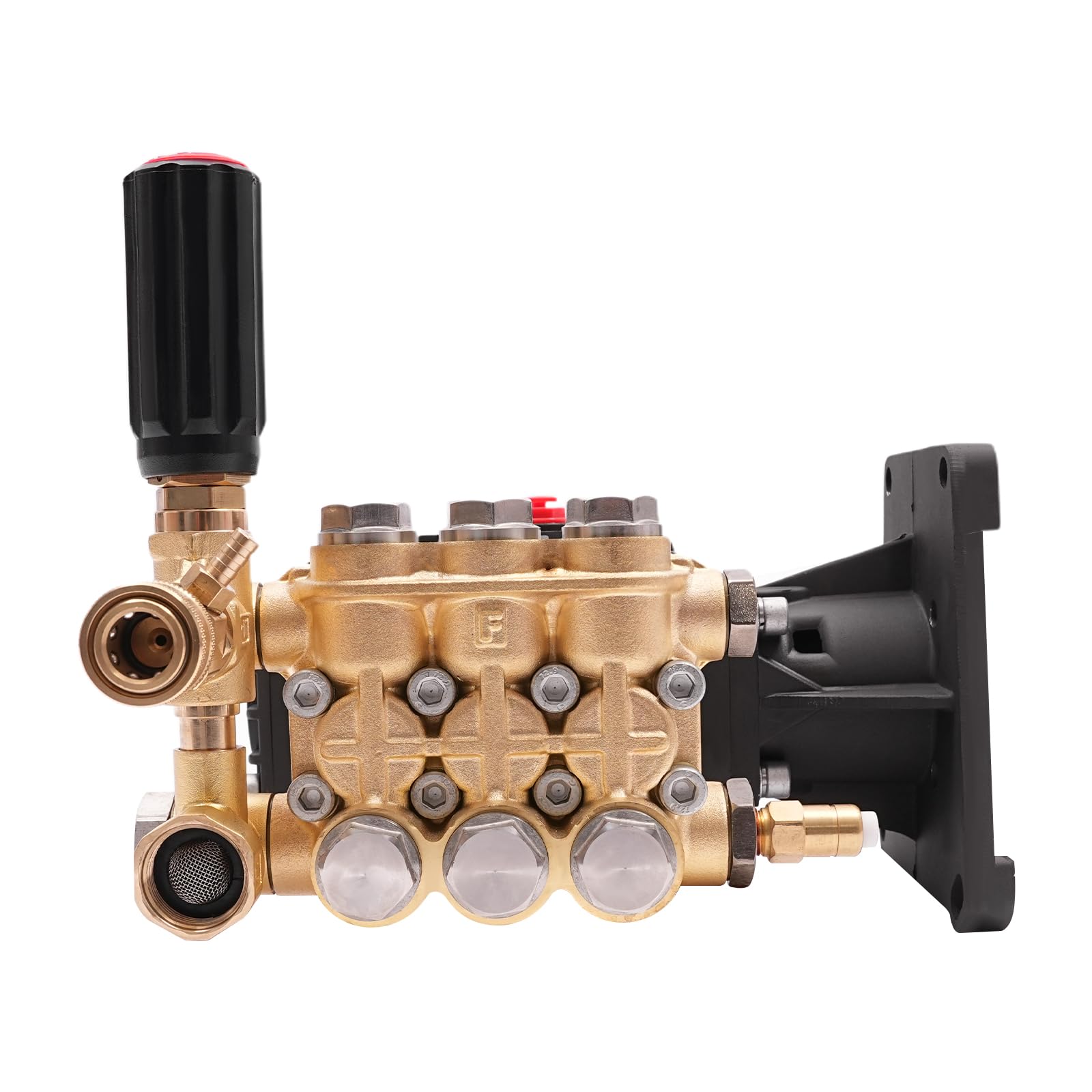 Bomba de lavado de alta presión, 4000 PSI, bomba de latón de 4 GPM para motores de 9-15 hp, eje de 3/4 pulgadas