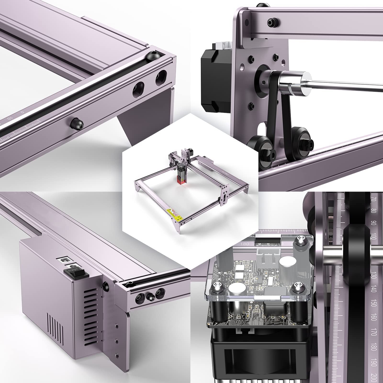ATOMSTACK A5 PRO Macchina Da Taglio di Precisione per Incisione Laser da 40W, DIY, Per Vinile in Pelle Metallo Legno