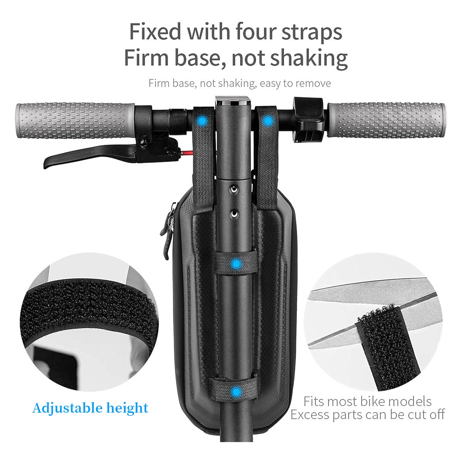 Sac De Trottinette éLectrique, Sac De Rangement pour Scooter éTanche Sacoche Guidon De Grande Capacité pour Xiaomi M365 Scooter éLectrique