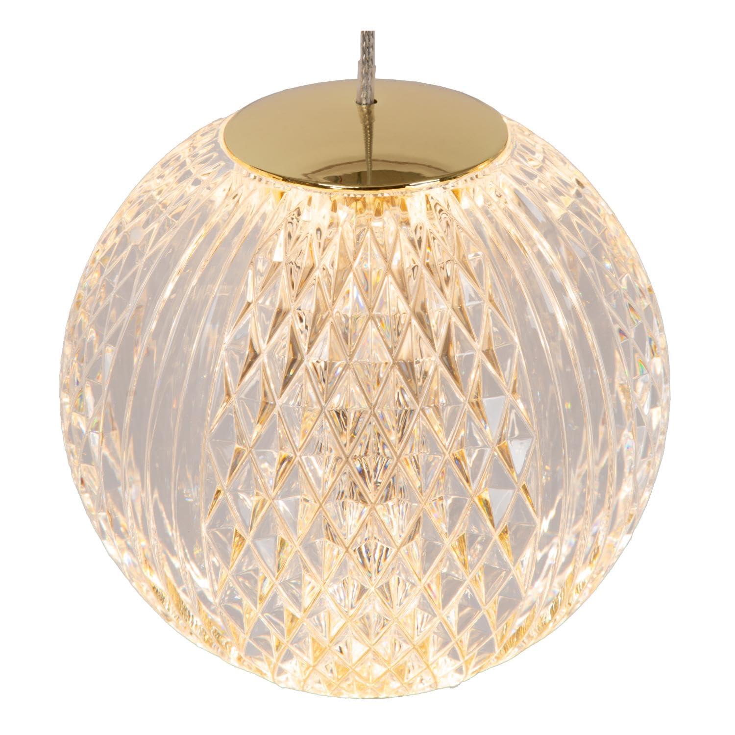 Lucide CINTRA - Pendelleuchten - Ø 32 cm - LED Dim. - 5x4,7W 2700K - Transparent, Klar