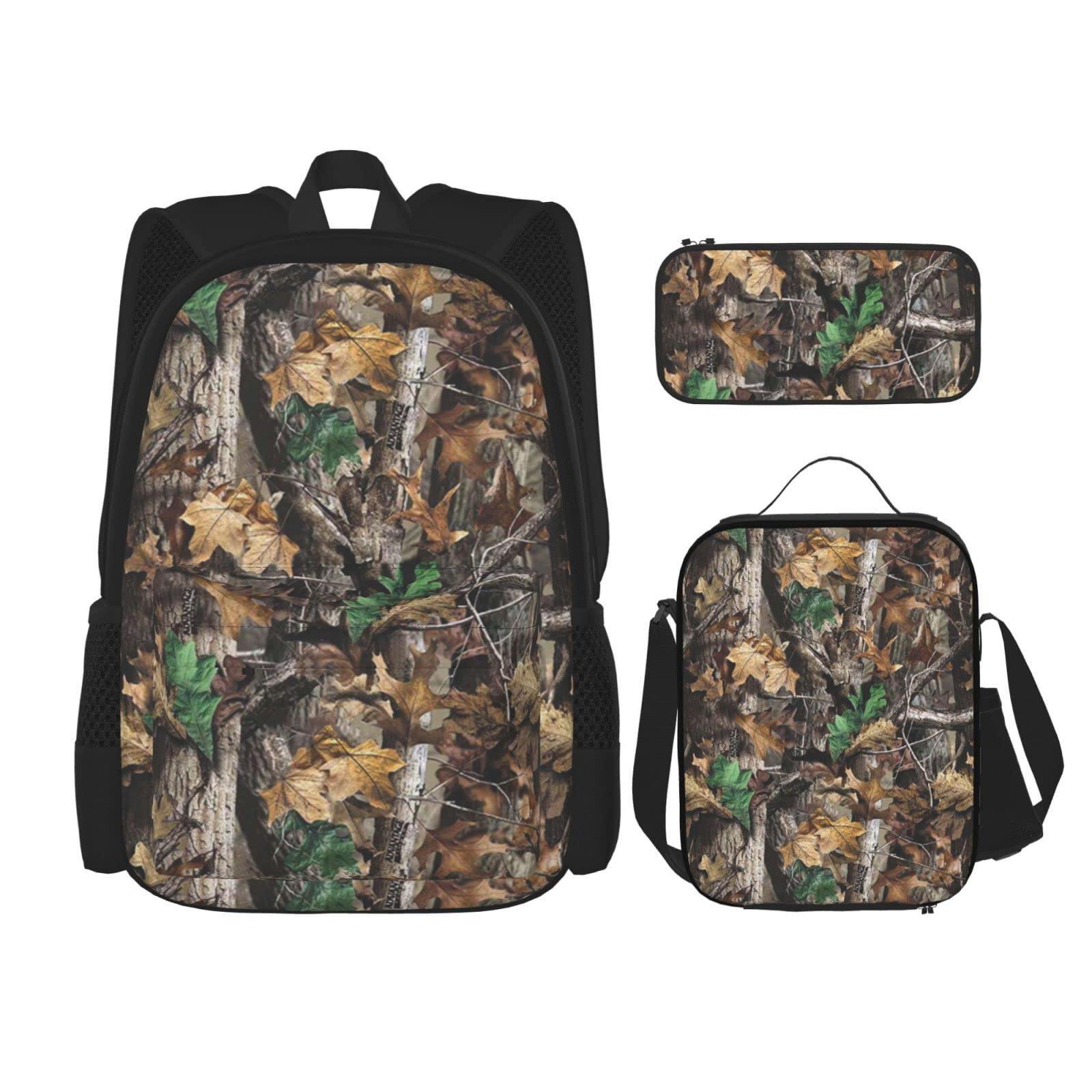 Sac à dos de voyage avec pochette à déjeuner Cold Tree ensemble camouflage pour weekend