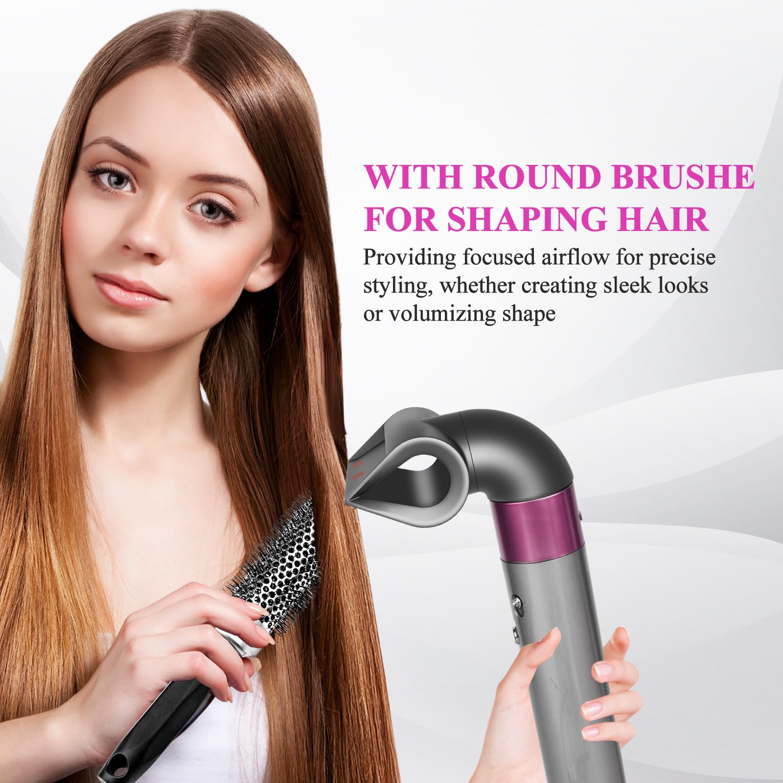 Accesorio concentrador de cuchilla para Dyson Airwrap, boquilla de peinado de precisión para un acabado suave y alineado, para todo tipo de cabello, número de pieza 973710-01