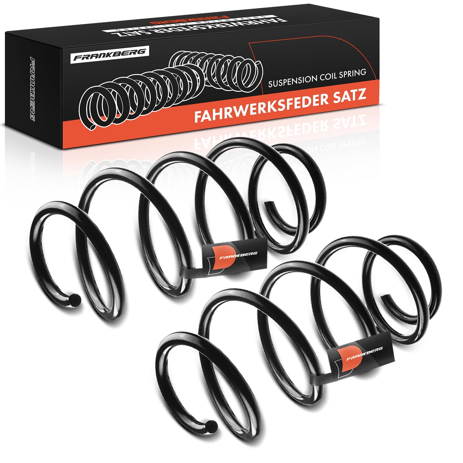 Frankberg 2 ressorts de suspension pour essieu avant 8200275459 | Compatible avec: Clio III BR0/1 CR0/1, Clio III Grandtour KR0/1