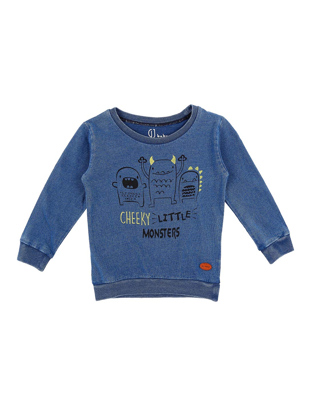 GJ Baby Boys' Stone Wash T-Shirt | DenimHand-wash | Regular Fit | 151246520345 6000