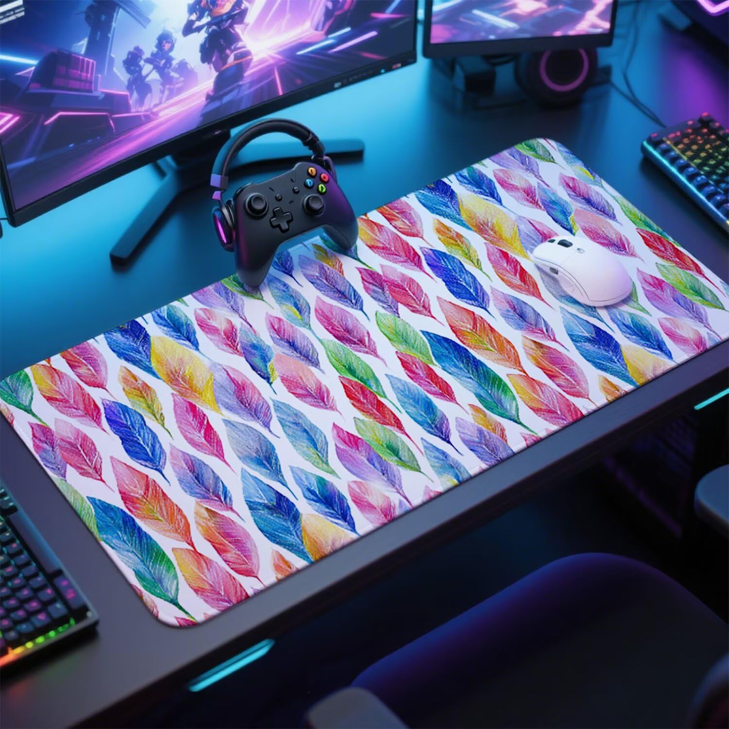 Kolorowa podkładka pod mysz podkładka pod mysz do gier XXL 1200x600x3mm podkładka pod mysz abstrakcyjna duża podkładka pod mysz dla graczy akcesoria PC antypoślizgowe i wodoodporne, do klawiatury w