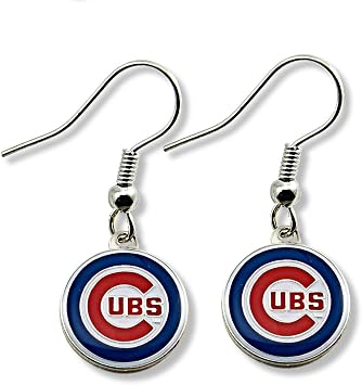 MLB Chicago Cubs Logo Dangler Earrings