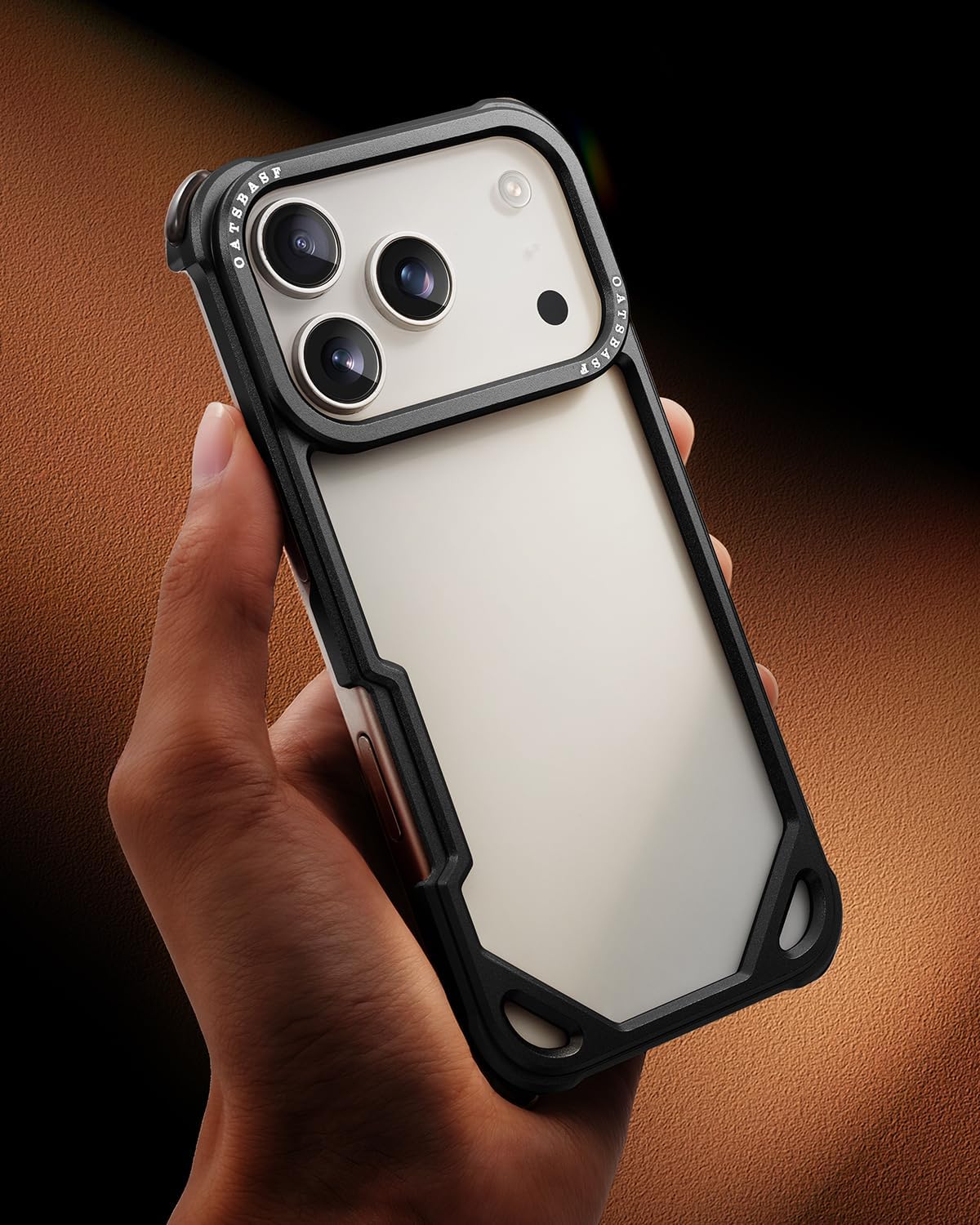 OATSBASF Metal Bumper Case for iPhone 18 Pro Max Aluminum Frame Slim Fit