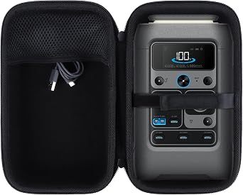 Case Compatible with Anker SOLIX C300 DC Power Bank Station, Outdoor 288Wh 90,000mAh Portable Power Station, 300W Solar Generator