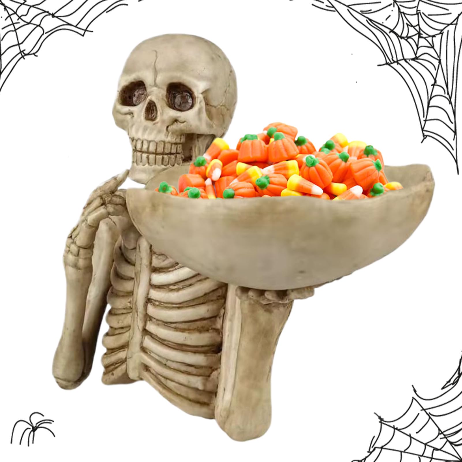 Skelett Servierschale - Halloween Cupcake Boxen - Resinen Dekoration Für Tischdekoration Partyartikel Süßigkeiten Urlaub