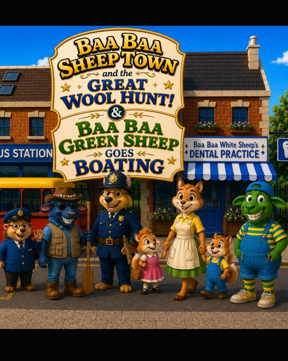 Baa Baa Sheep Town And The Great Wool Hunt!: Baa Baa Green Sheep Goes Boating (Baa Baa Sheep Town Stories)