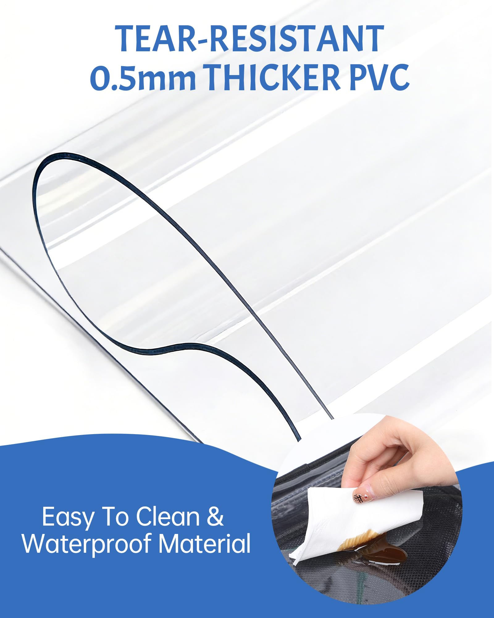 BAVERGE Transparenter Rucksack, strapazierfähig, 45,7 cm, extra große Büchertasche, 3 Vordertaschen und Schloss, für Stadionveranstaltungen, Reisen, Arbeit, Schwarz