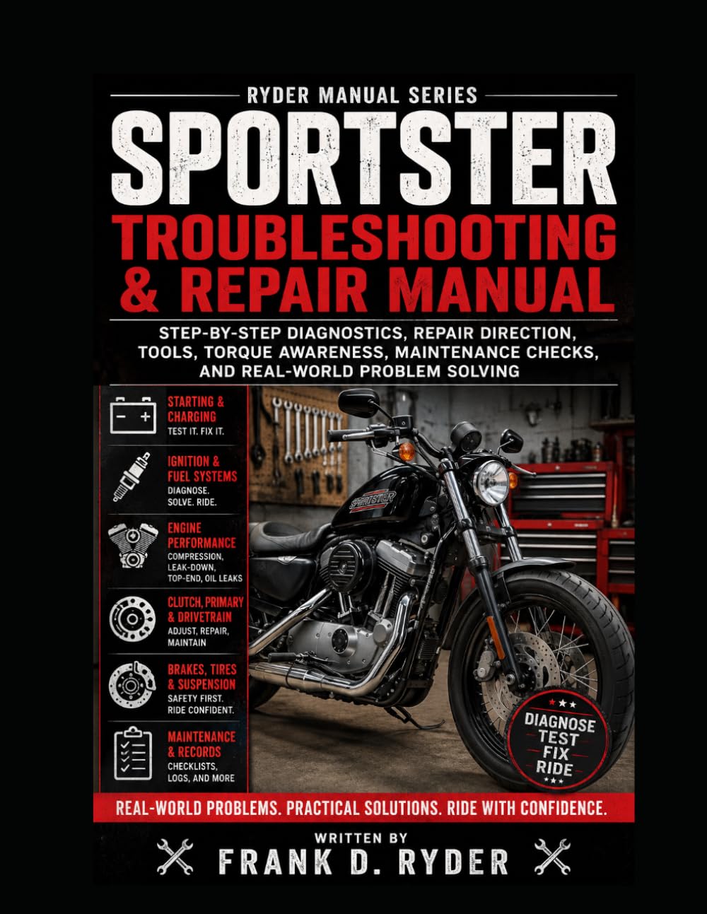 SPORTSTER TROUBLESHOOTING & REPAIR MANUAL: Step-by-Step Diagnostics, Repair Direction, Tools, Torque Awareness, Maintenance Checks, and Real-World Problem Solving