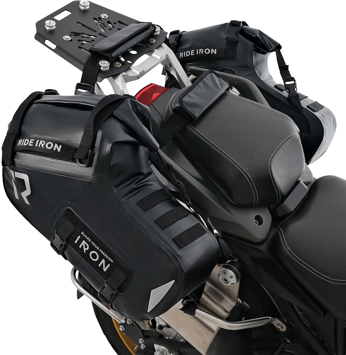 Motorcycle Saddlebags Waterproof Double Side Saddle bags 28L(14L*2) for most Adventure Sport Motorcycle Racks with Modular Luggage System