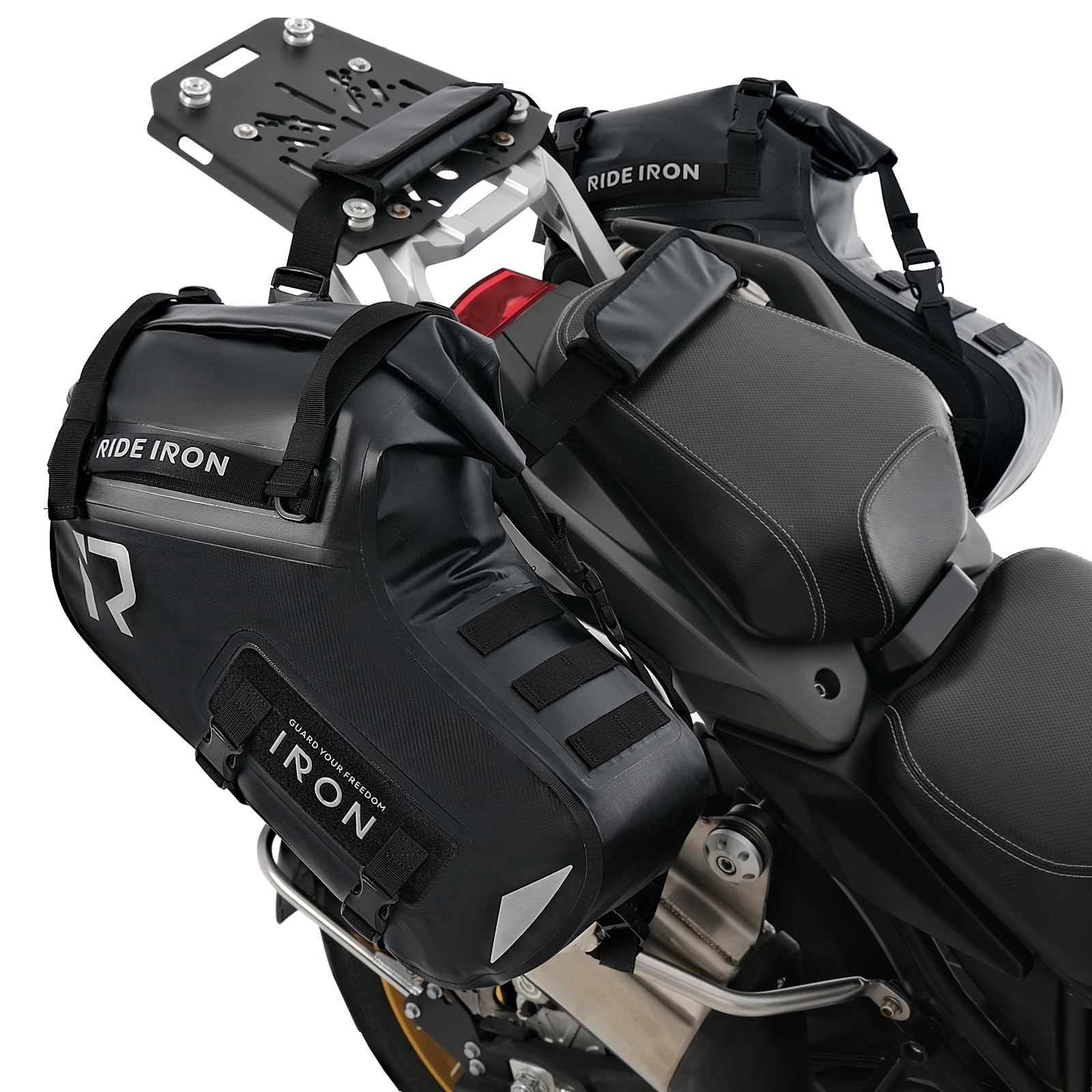 Amazon | オートバイサドルバッグ 防水両面サドルバッグ 28L(14L x 2