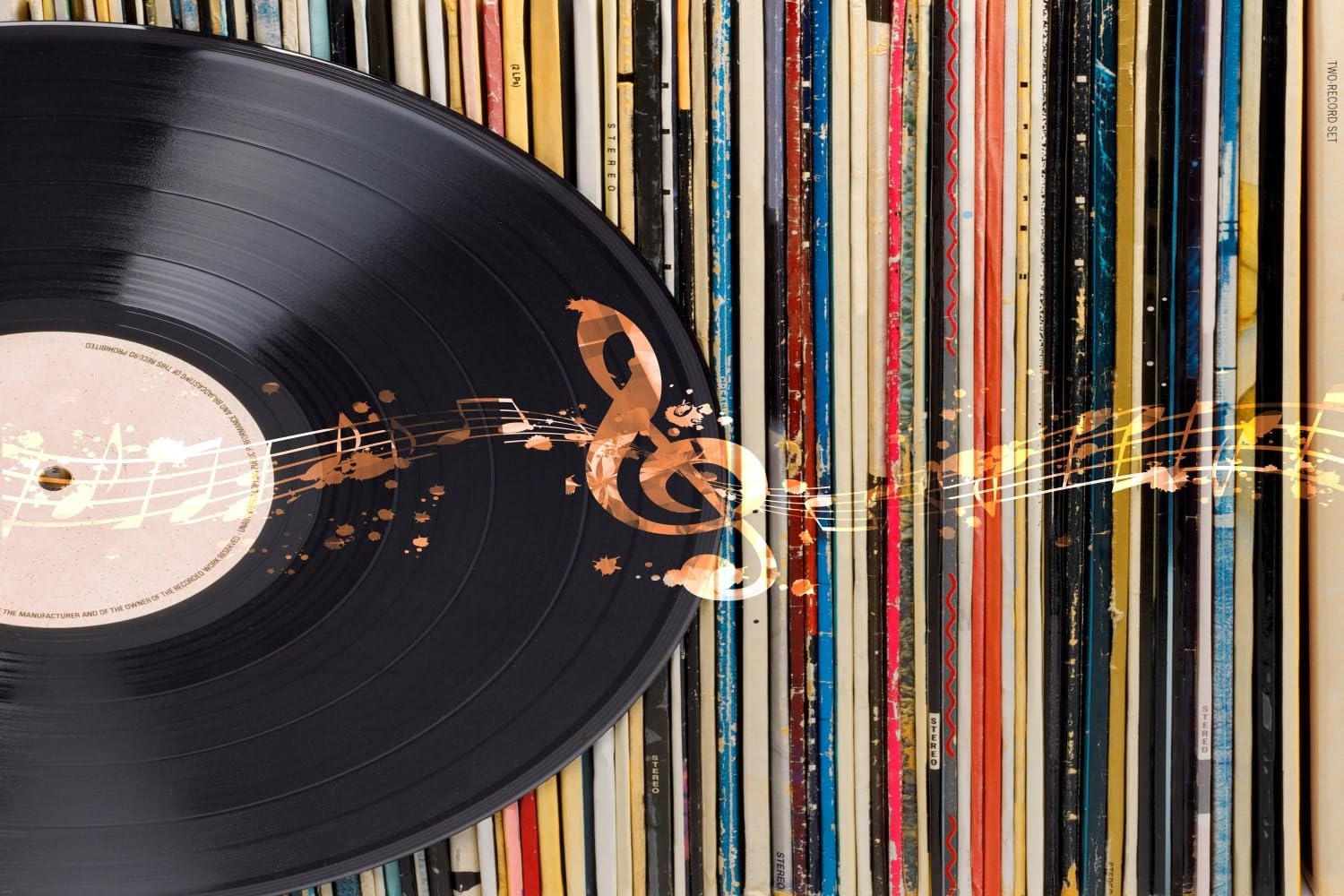 Album muzyczny, dywan dekoracyjny dla dzieci, płyta muzyczna, zestaw dekoracyjnych dywanów dla chłopców, nastolatków, album vintage, dywany do salonu, motyw muzyczny, brązowy, czarny, mata