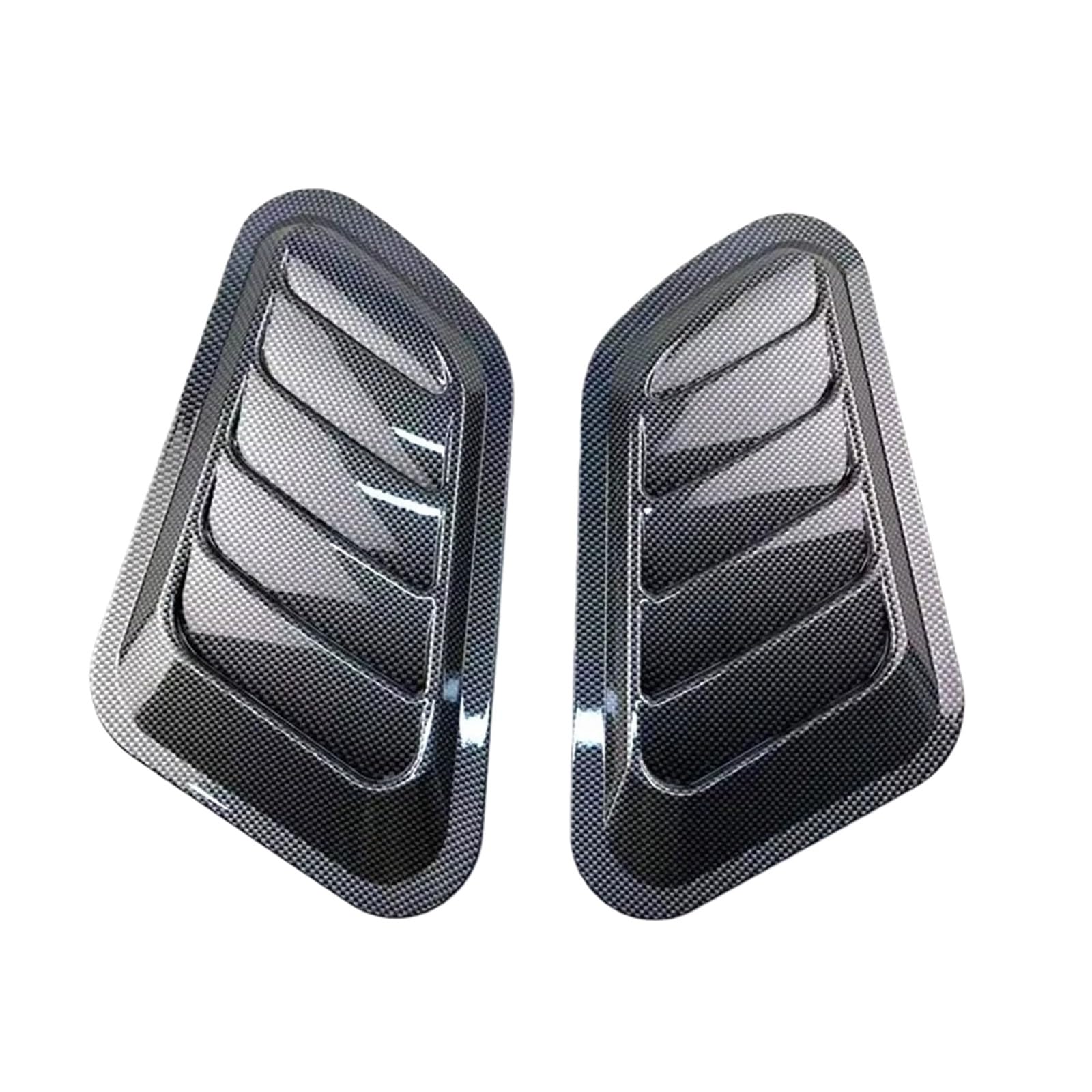 Naklejki Na Maskę Samochodu Uniwersalna maska ​​do tuningu samochodów | Uniwersalna maska ​​do tuningu samochodu, dekoracja wlotu powietrza Colo z miarką(Carbon Fiber Black)