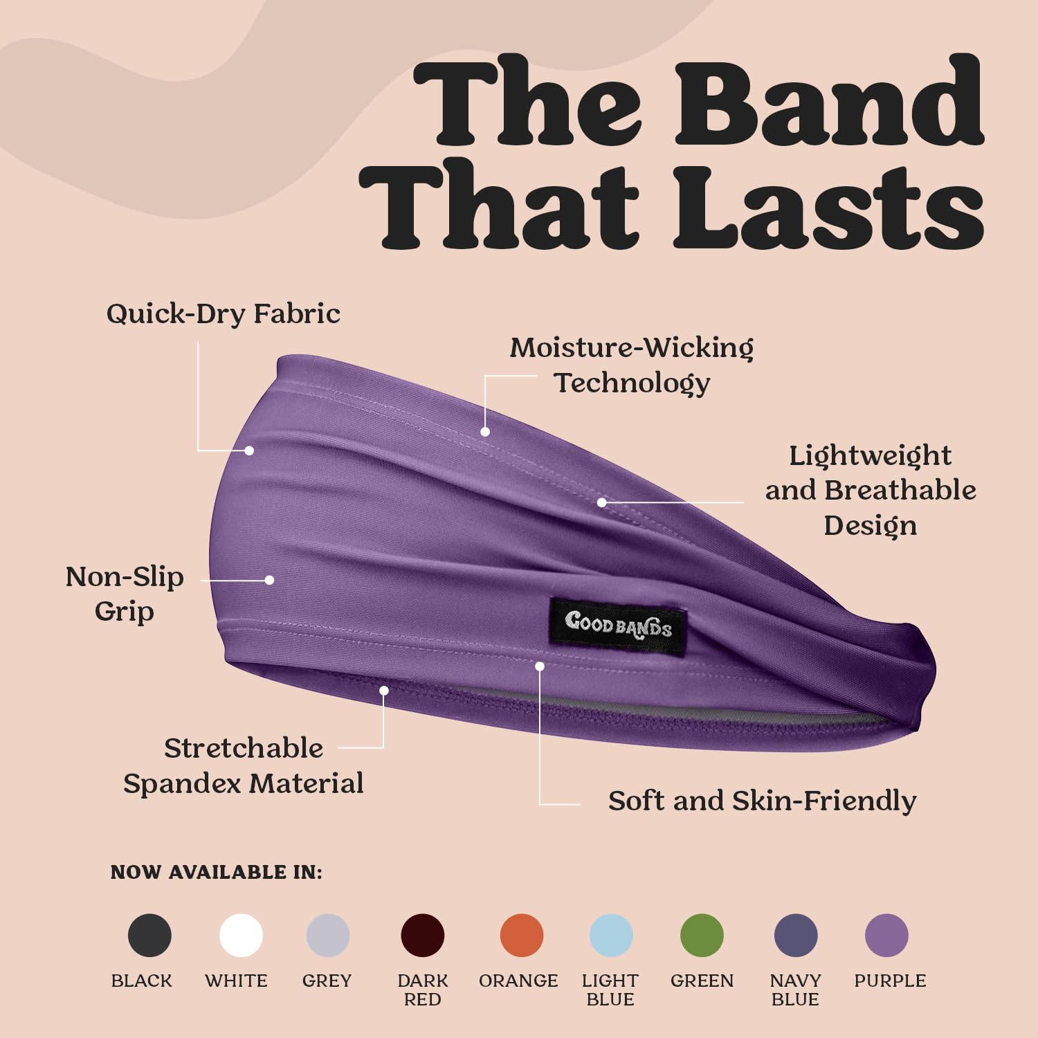 Banda para el sudor para hombres y mujeres, diadema antideslizante unisex que absorbe la humedad y elimina el exceso de sudor, duradera y duradera, correr, deportes, gimnasio