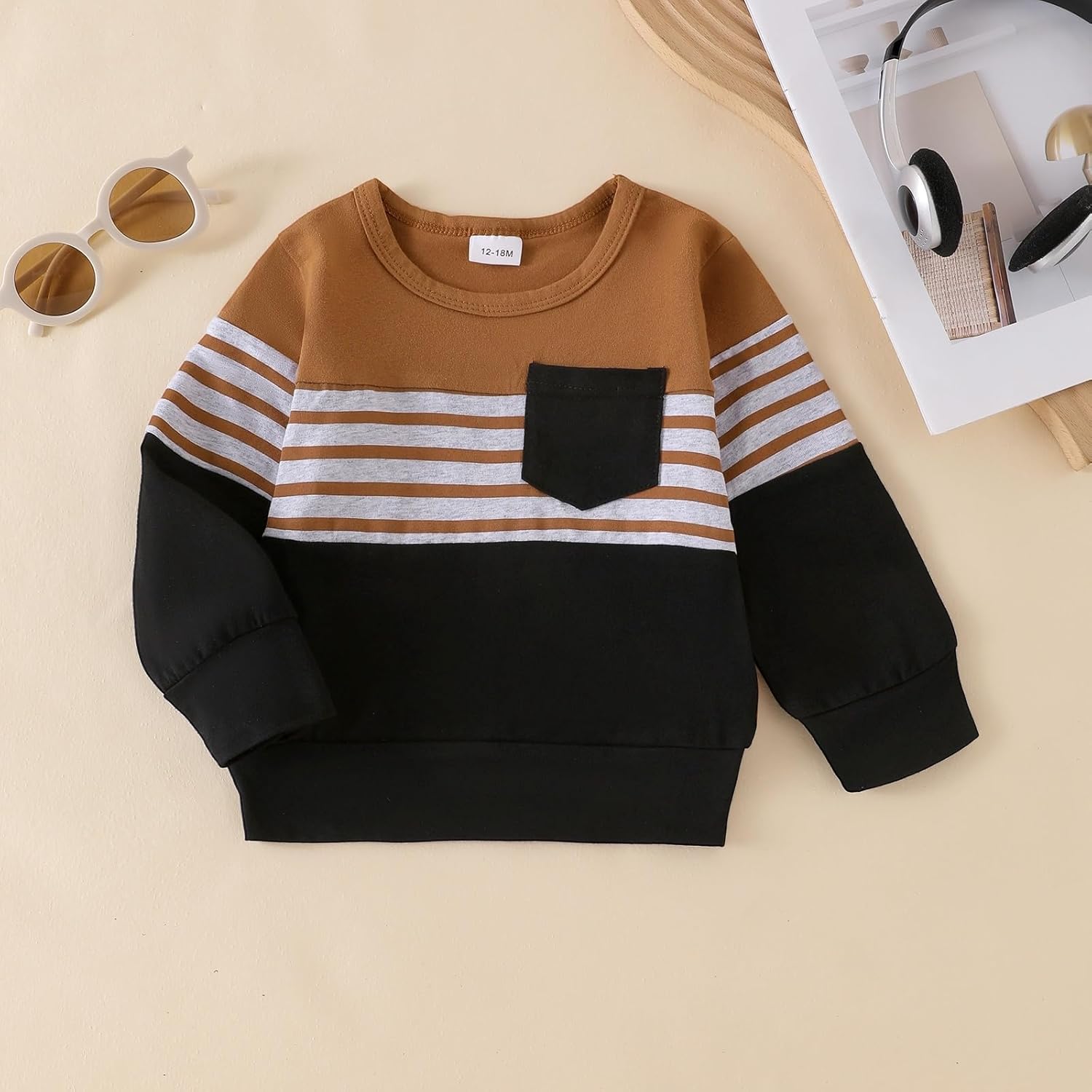 FOCUTEBB Toddler Boy Clothes Baby Boys Fall Winter Outfits Long Sleeve Sweatshirt Top Jogger Pants Set Boys Outfit Set 12M-4T