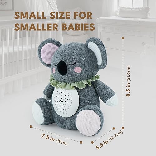 Miniatura 3 de Animales de peluche musicales con máquina de sonido, chupetes de bebé de ruido blanco para dormir, luz nocturna, canción de cuna, música, juguetes