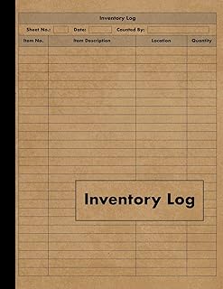 Inventory Log: Large Inventory Log Book - 120 Pages for Business and Home - Perfect Bound