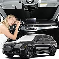 Vista 226 de Parasol de 4 capas para parabrisas, ajuste personalizado, tela 240T, parasol retráctil que bloquea los rayos ultravioletas, accesorios para automóvil