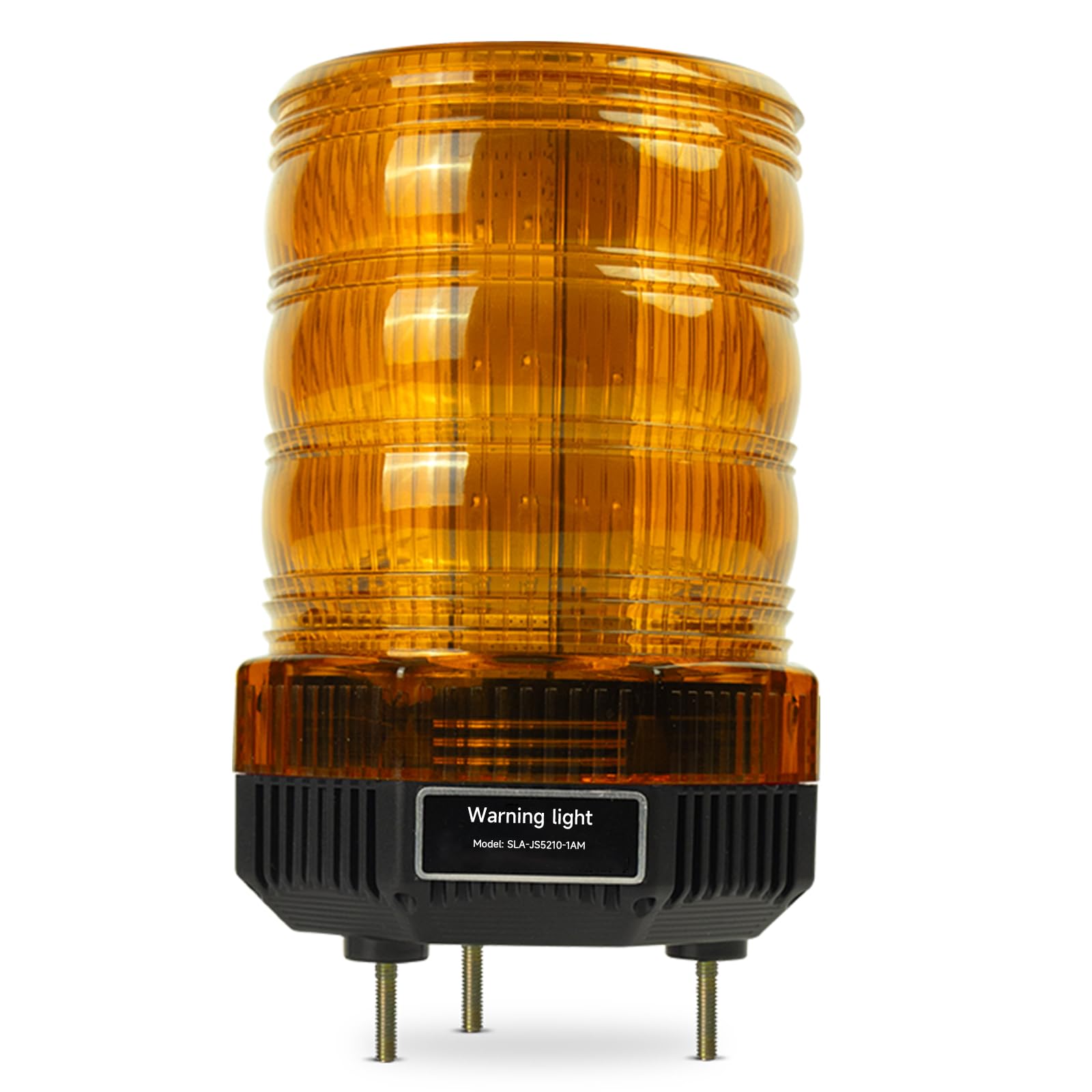 Y DIANS Led Rotating Beacon Strobe Light IP66 Waterproof Industrial Hazard Flash Amber Emergency Security Siren Warning Light with 120dB Buzzer for Port Ship Vehicle Heavy Equipment DC12V