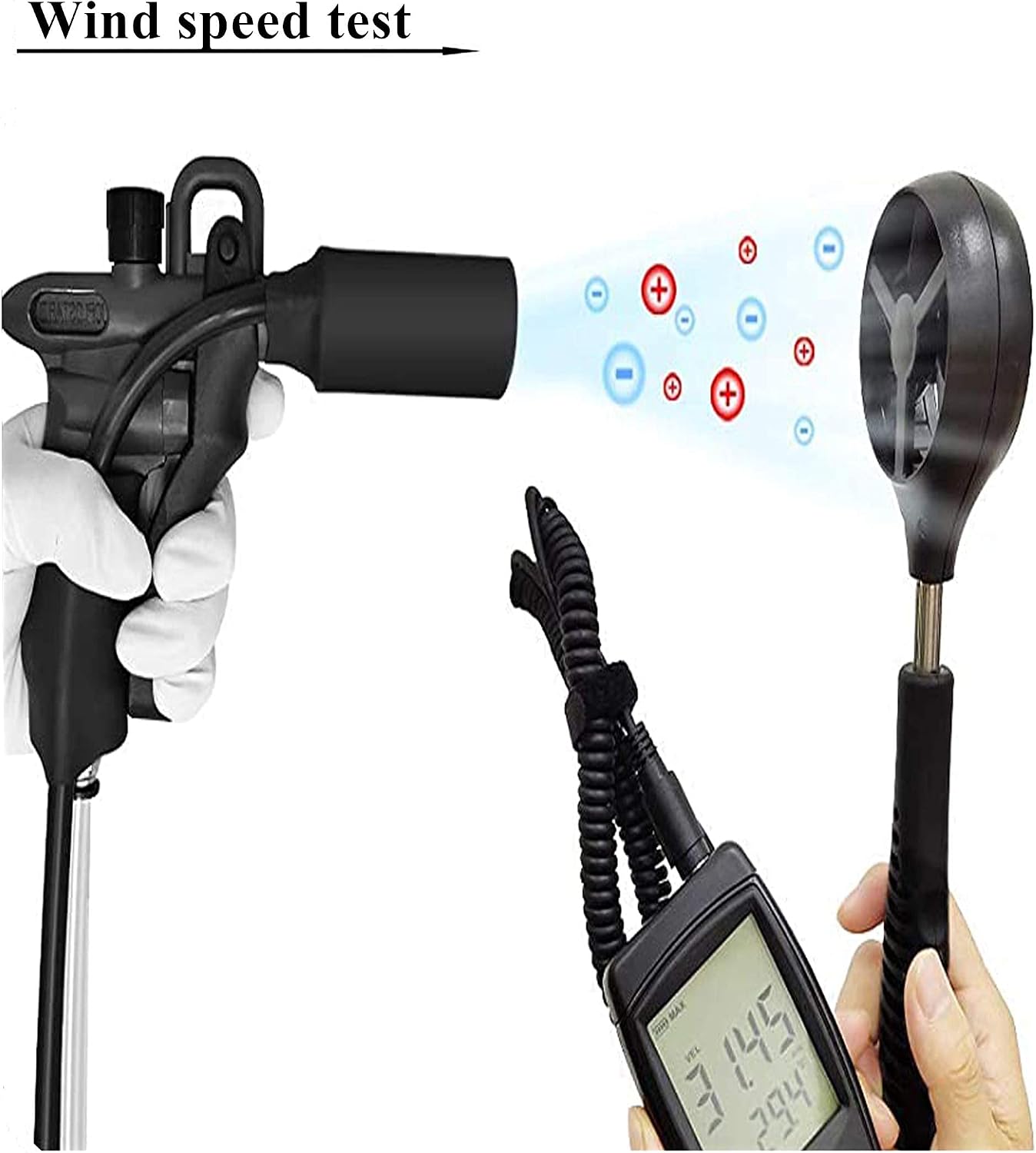 YUCHENGTECH Ionizing Air Gun Antistatic Air Gun ESD Electrostatic Eliminator with 10KV High Voltage Generator (110V)
