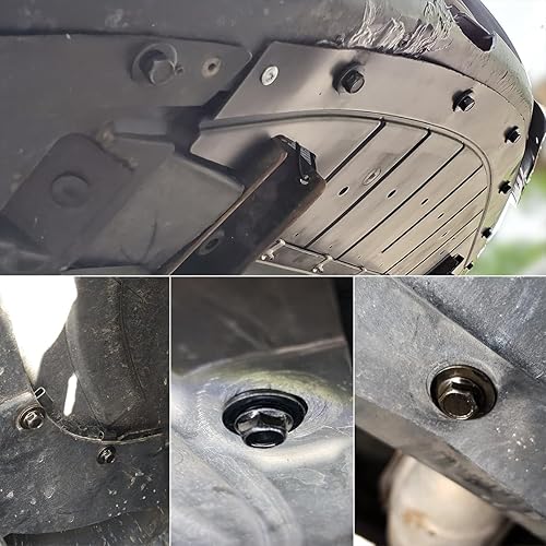 Miniatura 5 de 70 tornillos para el cuerpo de protección contra salpicaduras de motor, kit de tuercas en U extruidas universales, clips de sujeción para