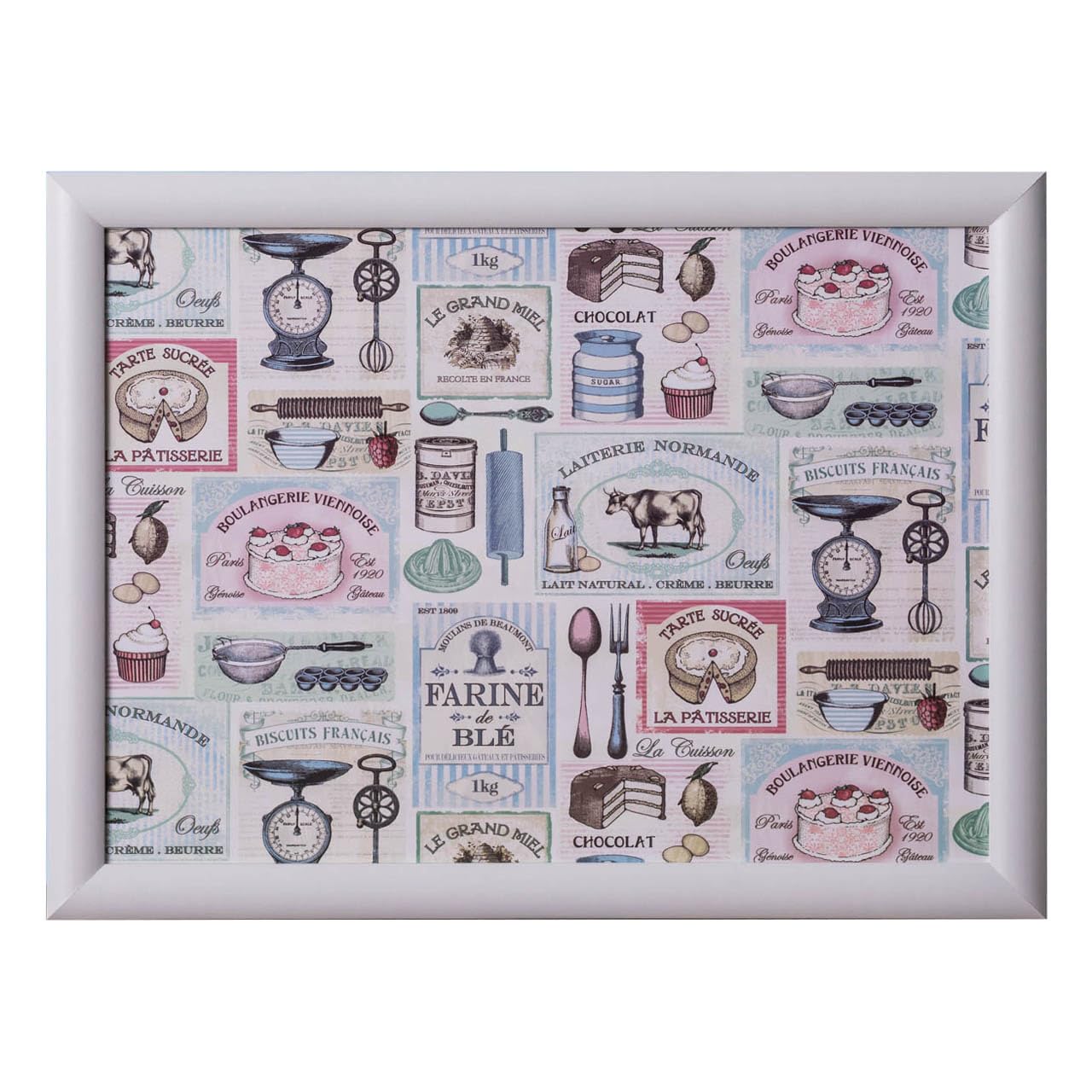 Creative Tops Retro Print Lap Tray with Cushion, Bean Bag Cushioned, Portable Lap Desk, Desk Laptop Tray 44cm x 34cm x 6cm