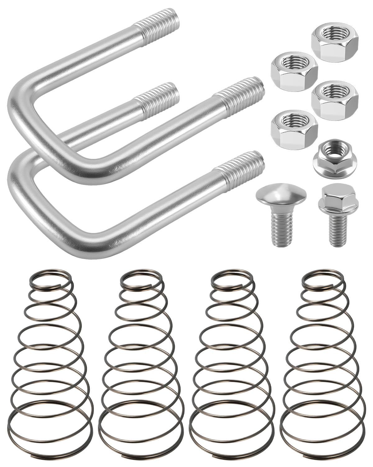 1900-2-1600 Safety Chain U-Bolt Kit Fits for B&W Gooseneck Turnoverball Trailer Hitches, Trailer Safety Chain U Bolt Connection Kit for Gooseneck Trailer Hitches