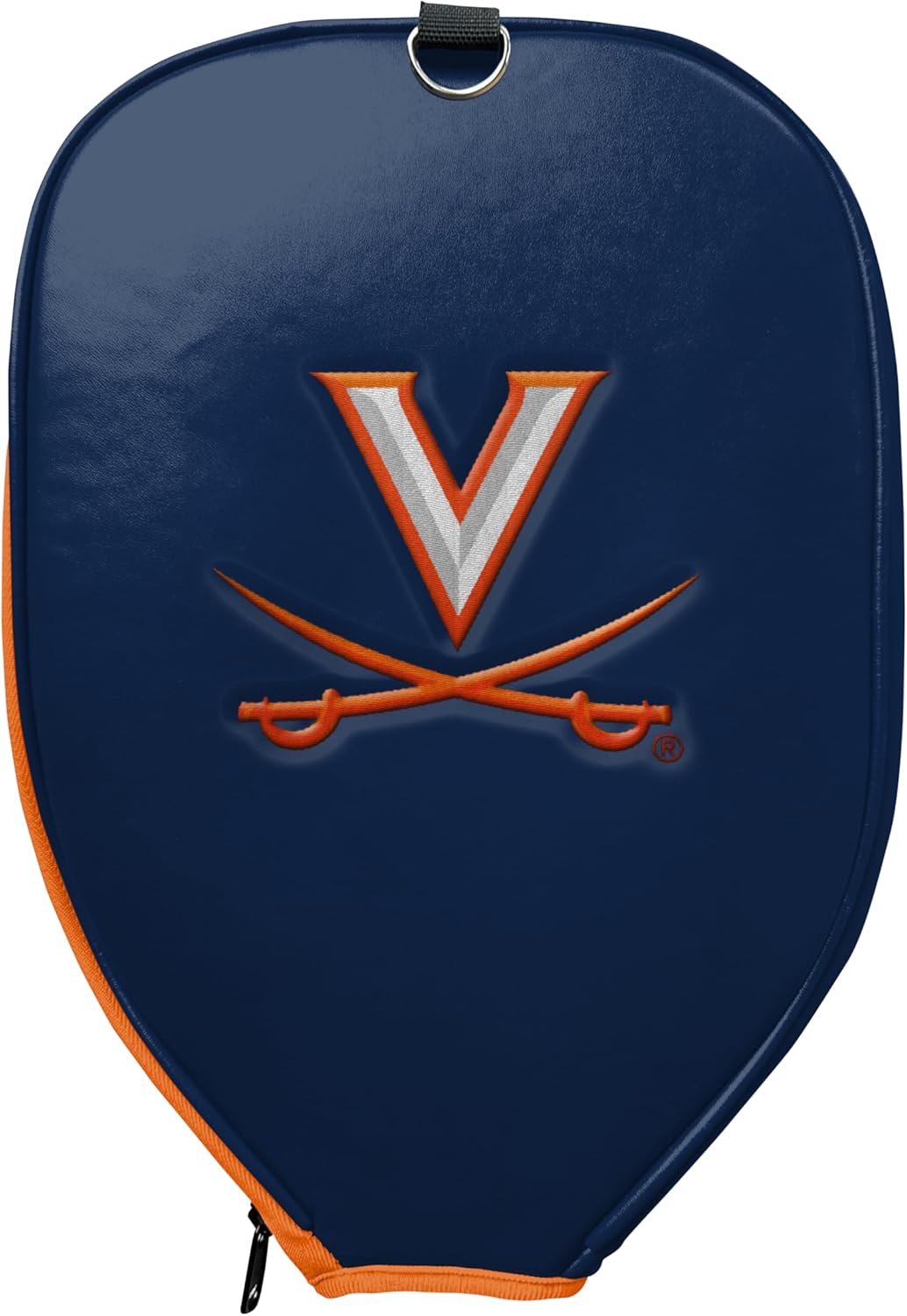 Officially Licensed Collegiate Pickleball Paddle Cover - Lightweight PU Leather Material - Durable Foam Interior Protection with Zippered Closure - Fits Most Paddles on the Market